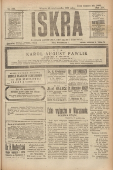 Iskra : dziennik polityczny, społeczny i literacki. R.14, nr 232 (16 października 1923)