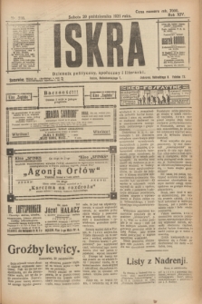 Iskra : dziennik polityczny, społeczny i literacki. R.14, nr 236 (20 października 1923)