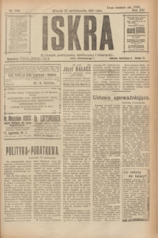 Iskra : dziennik polityczny, społeczny i literacki. R.14, nr 238 (23 października 1923)