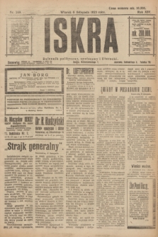 Iskra : dziennik polityczny, społeczny i literacki. R.14, nr 249 (6 listopada 1923)