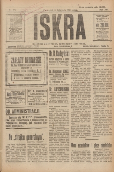 Iskra : dziennik polityczny, społeczny i literacki. R.14, nr 251 (8 listopada 1923)