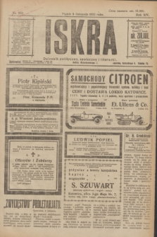 Iskra : dziennik polityczny, społeczny i literacki. R.14, nr 252 (9 listopada 1923)