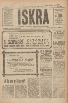 Iskra : dziennik polityczny, społeczny i literacki. R.14, nr 254 (11 listopada 1923)