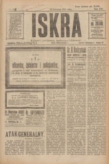 Iskra : dziennik polityczny, społeczny i literacki. R.14, nr 255 (12 listopada 1923)