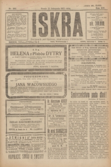 Iskra : dziennik polityczny, społeczny i literacki. R.14, nr 262 (21 listopada 1923)