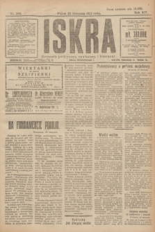 Iskra : dziennik polityczny, społeczny i literacki. R.14, nr 264 (23 listopada 1923)