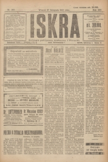Iskra : dziennik polityczny, społeczny i literacki. R.14, nr 267 (27 listopada 1923)