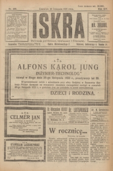 Iskra : dziennik polityczny, społeczny i literacki. R.14, nr 269 (29 listopada 1923)