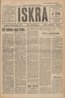 Iskra : dziennik polityczny, społeczny i literacki. R.14, nr 270 (30 listopada 1923)