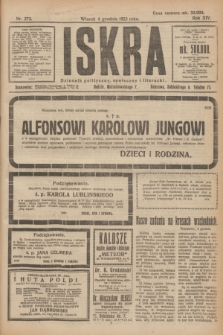 Iskra : dziennik polityczny, społeczny i literacki. R.14, nr 273 (4 grudnia 1923)