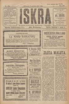 Iskra : dziennik polityczny, społeczny i literacki. R.14, nr 275 (6 grudnia 1923)