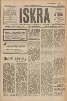 Iskra : dziennik polityczny, społeczny i literacki. R.14, nr 276 (7 grudnia 1923)