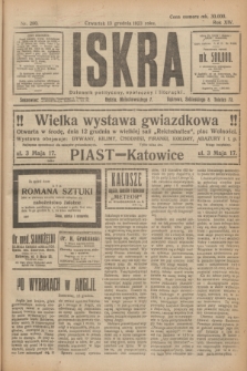 Iskra : dziennik polityczny, społeczny i literacki. R.14, nr 280 (13 grudnia 1923)