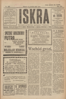 Iskra : dziennik polityczny, społeczny i literacki. R.14, nr 282 (15 grudnia 1923)