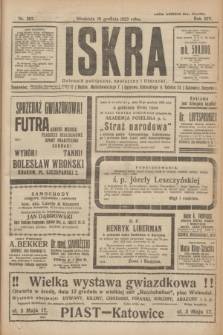 Iskra : dziennik polityczny, społeczny i literacki. R.14, nr 283 (16 grudnia 1923)