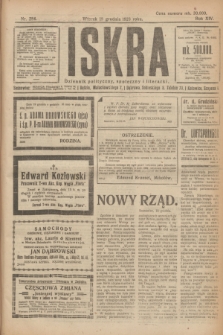 Iskra : dziennik polityczny, społeczny i literacki. R.14, nr 284 (18 grudnia 1923)