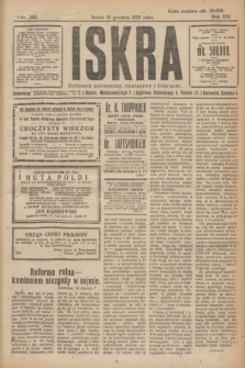 Iskra : dziennik polityczny, społeczny i literacki. R.14, nr 285 (19 grudnia 1923)