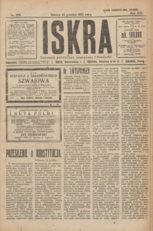 Iskra : dziennik polityczny, społeczny i literacki. R.14, nr 288 (22 grudnia 1923)