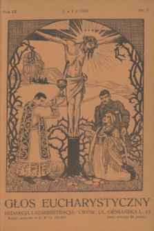 Głos Eucharystyczny : pismo miesięczne dla kapłanów i wiernych, poświęcone szerzeniu czci Przenajśw. Sakramentu Ołtarza. R.9, nr 2 (luty 1926)