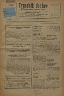 Tygodnik dostaw : pismo poświęcone polskiemu dostawnictwu i odbudowie. R.15, nr 6 (9 lutego 1923)
