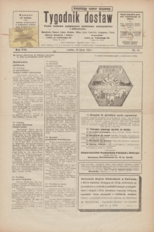 Tygodnik dostaw : pismo fachowe poświęcone polskiemu dostawnictwu i odbudowie. R.16, nr 24 (18 lipca 1924)