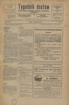 Tygodnik dostaw : pismo fachowe poświęcone polskiemu dostawnictwu i odbudowie. R.18, nr 1 (5 stycznia 1926)