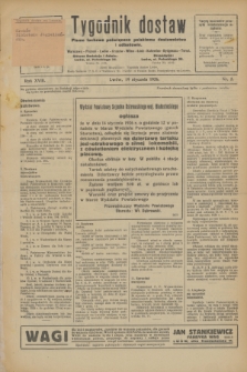 Tygodnik dostaw : pismo fachowe poświęcone polskiemu dostawnictwu i odbudowie. R.18, nr 2 (19 stycznia 1926)