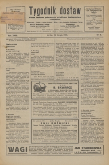 Tygodnik dostaw : pismo fachowe poświęcone polskiemu dostawnictwu i odbudowie. R.18, nr 6 (26 lutego 1926)