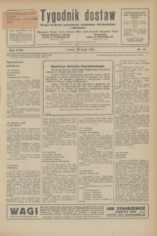 Tygodnik dostaw : pismo fachowe poświęcone polskiemu dostawnictwu i odbudowie. R.18, nr 14 (19 maja 1926)