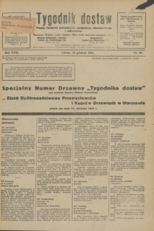 Tygodnik dostaw : pismo fachowe poświęcone polskiemu dostawnictwu i odbudowie. R.18, nr 35 (10 grudnia 1926)