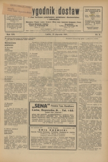 Tygodnik dostaw : pismo fachowe poświęcone polskiemu dostawnictwu i odbudowie. R.19, nr 3 (21 stycznia 1927)
