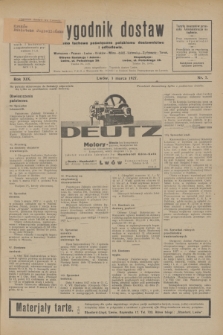 Tygodnik dostaw : pismo fachowe poświęcone polskiemu dostawnictwu i odbudowie. R.19, nr 7 (1 marca 1927)