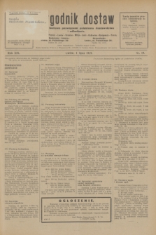 Tygodnik dostaw : pismo fachowe poświęcone polskiemu dostawnictwu i odbudowie. R.19, nr 19 (1 lipca 1927)