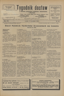 Tygodnik dostaw : pismo fachowe poświęcone polskiemu dostawnictwu i odbudowie. R.19, nr 26 (13 września 1927) + dod.