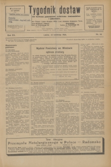 Tygodnik dostaw : pismo fachowe poświęcone polskiemu dostawnictwu i odbudowie. R.20, nr 12 (23 kwietnia 1928)
