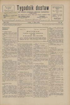 Tygodnik dostaw : pismo fachowe poświęcone polskiemu dostawnictwu i odbudowie. R.21, nr 20 (11 lipca 1929)