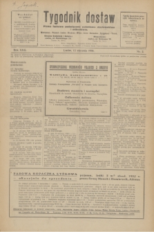 Tygodnik dostaw : pismo fachowe poświęcone polskiemu dostawnictwu i odbudowie. R.22, nr 2 (13 stycznia 1930)
