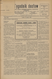 Tygodnik dostaw : pismo fachowe poświęcone polskiemu dostawnictwu i odbudowie. R.22, nr 8 (27 marca 1930)