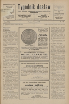 Tygodnik dostaw : pismo fachowe poświęcone polskiemu dostawnictwu i odbudowie. R.22, nr 12 (9 maja 1930)