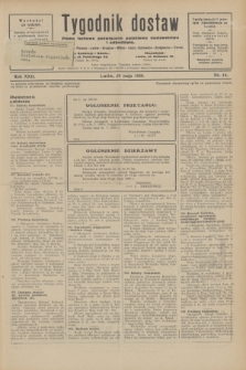 Tygodnik dostaw : pismo fachowe poświęcone polskiemu dostawnictwu i odbudowie. R.22, nr 14 (29 maja 1930)