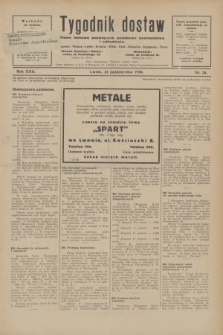 Tygodnik dostaw : pismo fachowe poświęcone polskiemu dostawnictwu i odbudowie. R.22, nr 26 (24 października 1930)