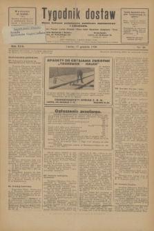 Tygodnik dostaw : pismo fachowe poświęcone polskiemu dostawnictwu i odbudowie. R.22, nr 30 (17 grudnia 1930)