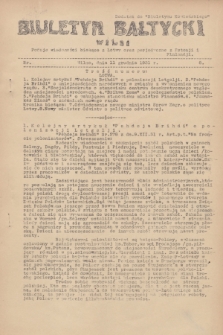 Biuletyn Bałtycki Wilbi : podaje wiadomości bieżące z Łotwy oraz perjodyczne z Estonji i Finlandji : dodatek do „Biuletynu Kowieńskiego”. 1931, nr 8 (11 grudnia)