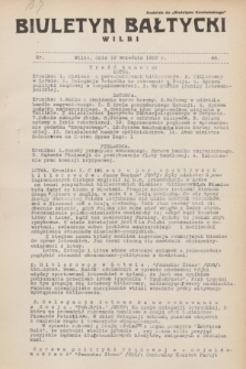 Biuletyn Bałtycki Wilbi : dodatek do „Biuletynu Kowieńskiego”. 1932, nr 68 (19 września)