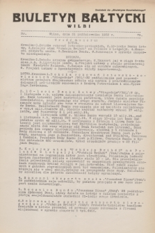Biuletyn Bałtycki Wilbi : dodatek do „Biuletynu Kowieńskiego”. 1932, nr 79 (31 października)