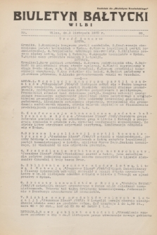 Biuletyn Bałtycki Wilbi : dodatek do „Biuletynu Kowieńskiego”. 1932, nr 80 (3 listopada)