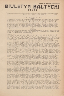 Biuletyn Bałtycki Wilbi : dodatek do „Biuletynu Kowieńskiego”. 1933, nr 118 (29 kwietnia)