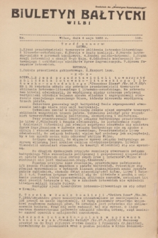 Biuletyn Bałtycki Wilbi : dodatek do „Biuletynu Kowieńskiego”. 1933, nr 119 (4 maja)