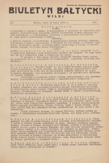 Biuletyn Bałtycki Wilbi : dodatek do „Biuletynu Kowieńskiego”. 1933, nr 122 (12 maja)
