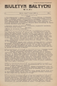 Biuletyn Bałtycki Wilbi : dodatek do „Biuletynu Kowieńskiego”. 1933, nr 131 (7 lipca)